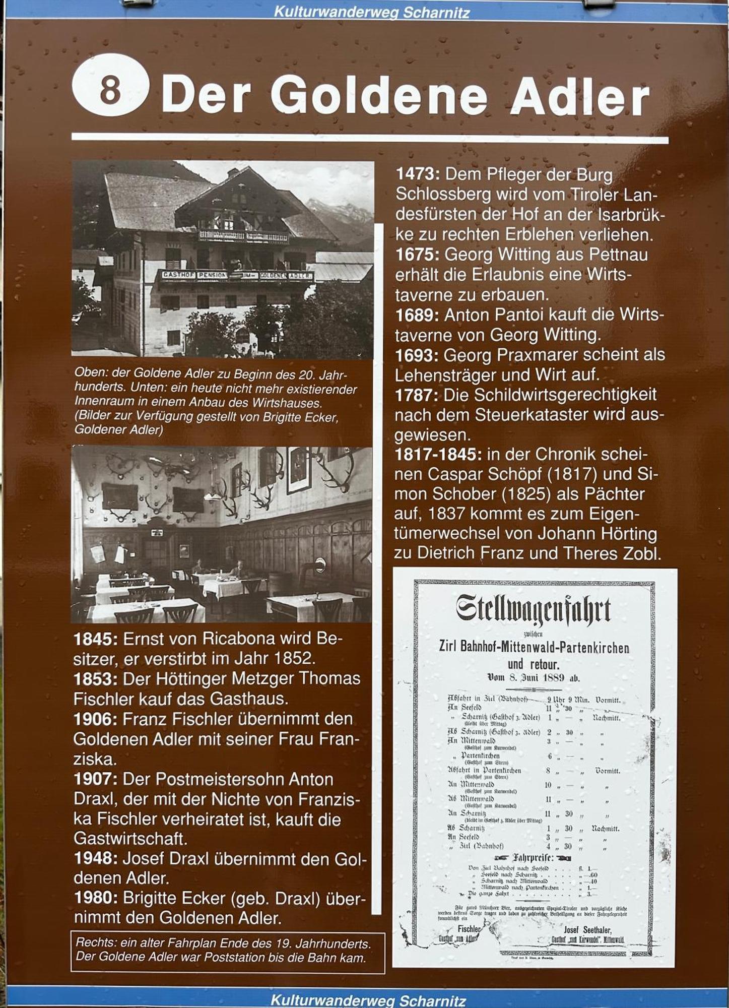 Goldener Adler Bed & Breakfast Scharnitz Dış mekan fotoğraf